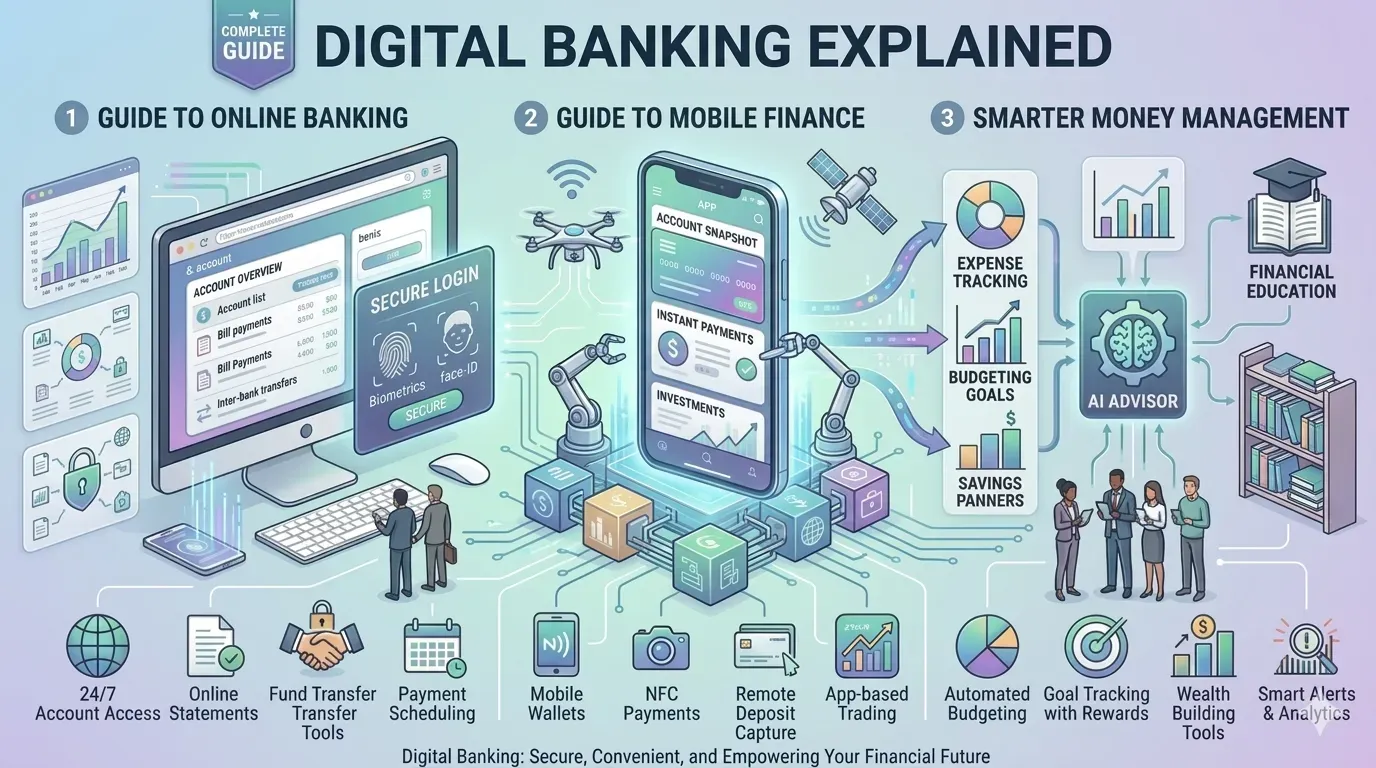 Digital Banking Explained: A Complete Guide to Online Banking, Mobile Finance, and Smarter Money Management