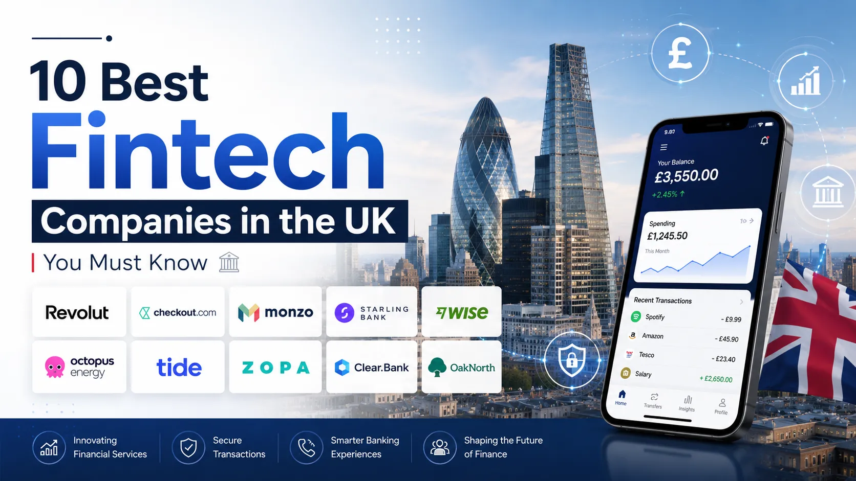 10 Best Fintech Companies in the UK You Must Know